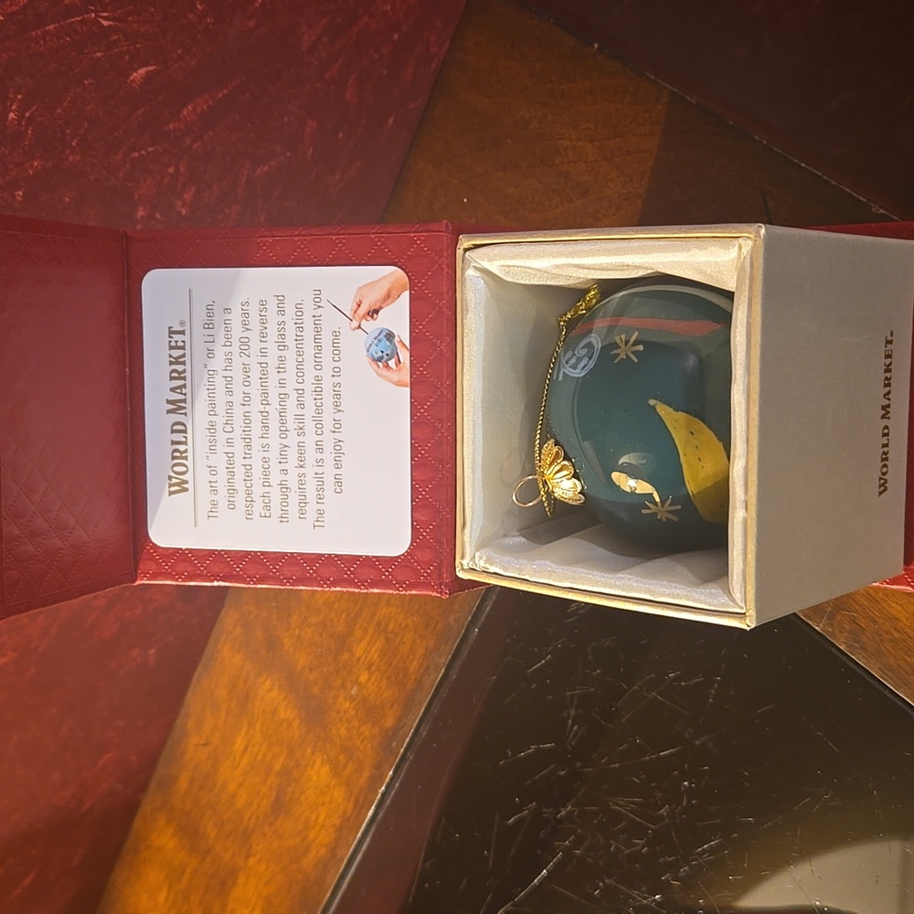 Dove Of Peace Li Bien Christmas Ornament World Market w/box - 2.25”